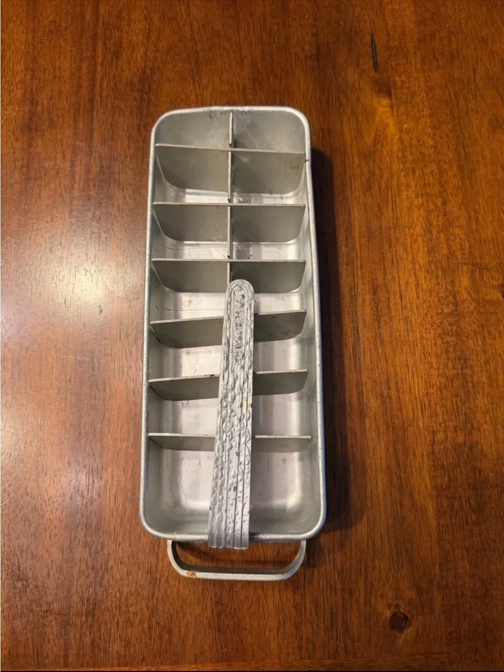 Vintage Frigidaire Aluminum Ice Cube Tray Lever Handle Retro Kitchen MCM